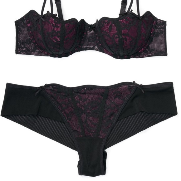 Adore Me Other - ADORE ME Dusana Panty Black and Purple XS NEW